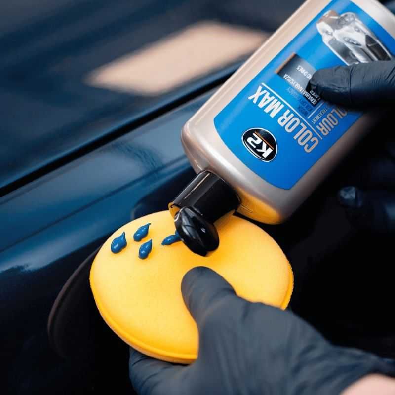 Вакса за оцветяване на автомобили Color Max K2, 250мл - Синя. - снимка 3