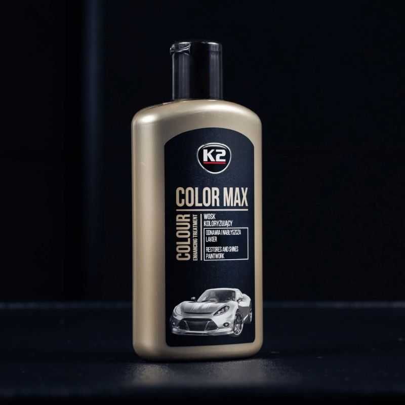 Вакса за оцветяване на автомобили Color Max K2, 250мл - Черна - снимка 5