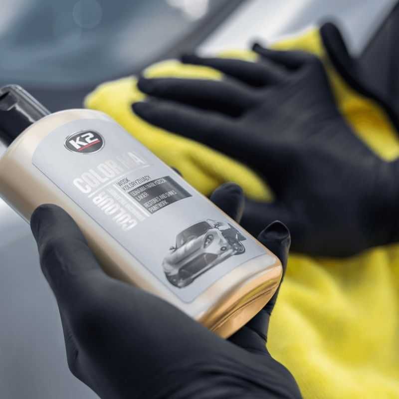Вакса за оцветяване на автомобили Color Max K2, 250мл - Сива. - снимка 4