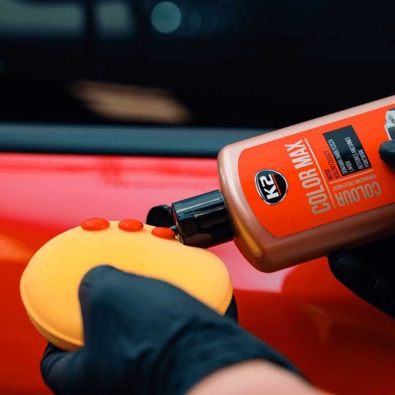 Вакса за оцветяване на автомобили Color Max K2, 250мл - Червена - снимка 2