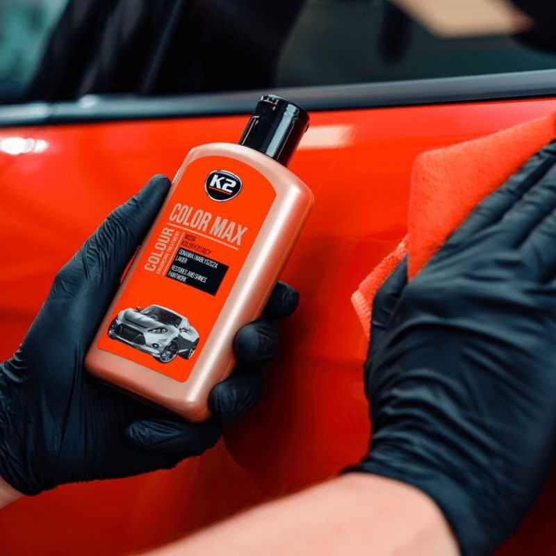Вакса за оцветяване на автомобили Color Max K2, 250мл - Червена - снимка 5