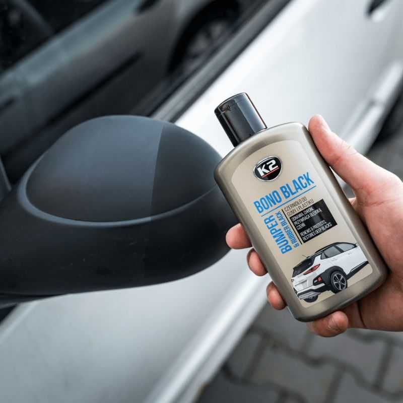 Черна вакса за възстановяване автомобилни брони - К2 BONO BLACK - снимка 2