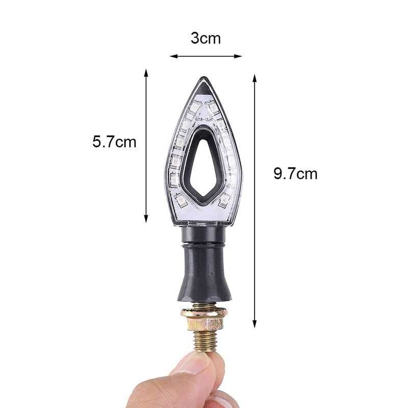 Универсални 12V LED мигачи за Мотор/Скутер/ATV - 2 броя. - снимка 3