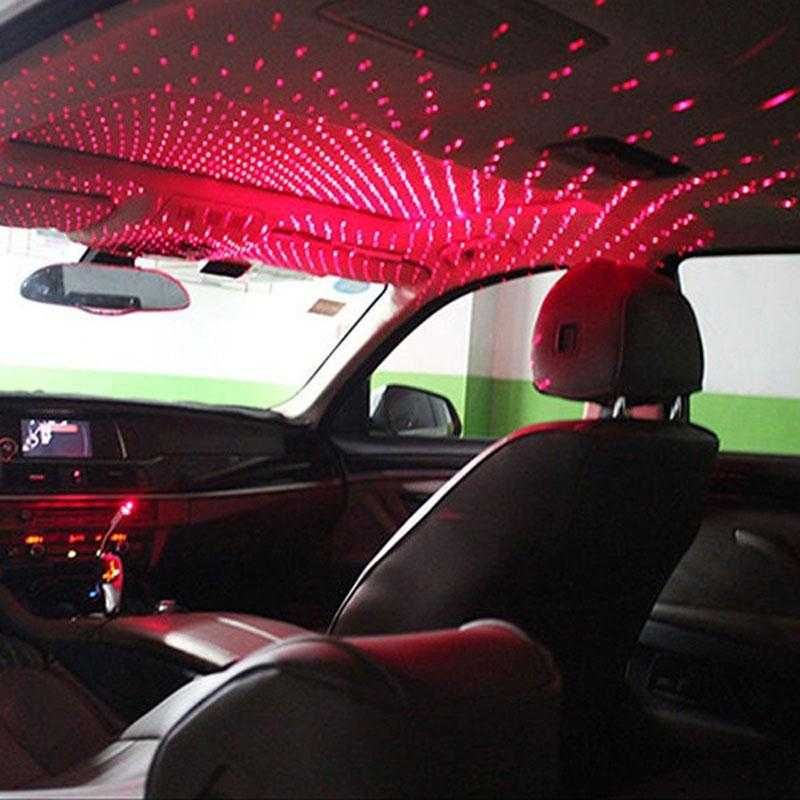 USB LED звезден проектор върху тавана на автомобил. - снимка 2