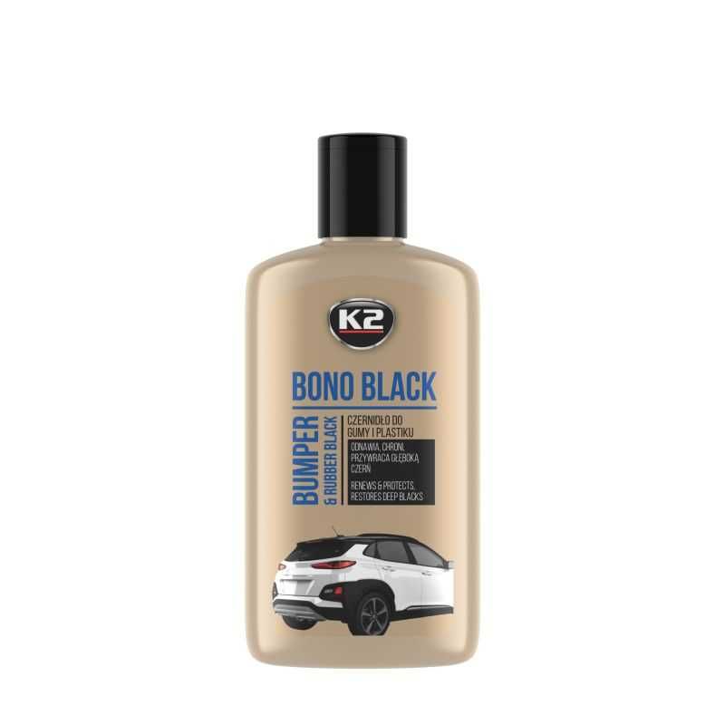 Черна вакса за възстановяване автомобилни брони - К2 BONO BLACK - снимка 6