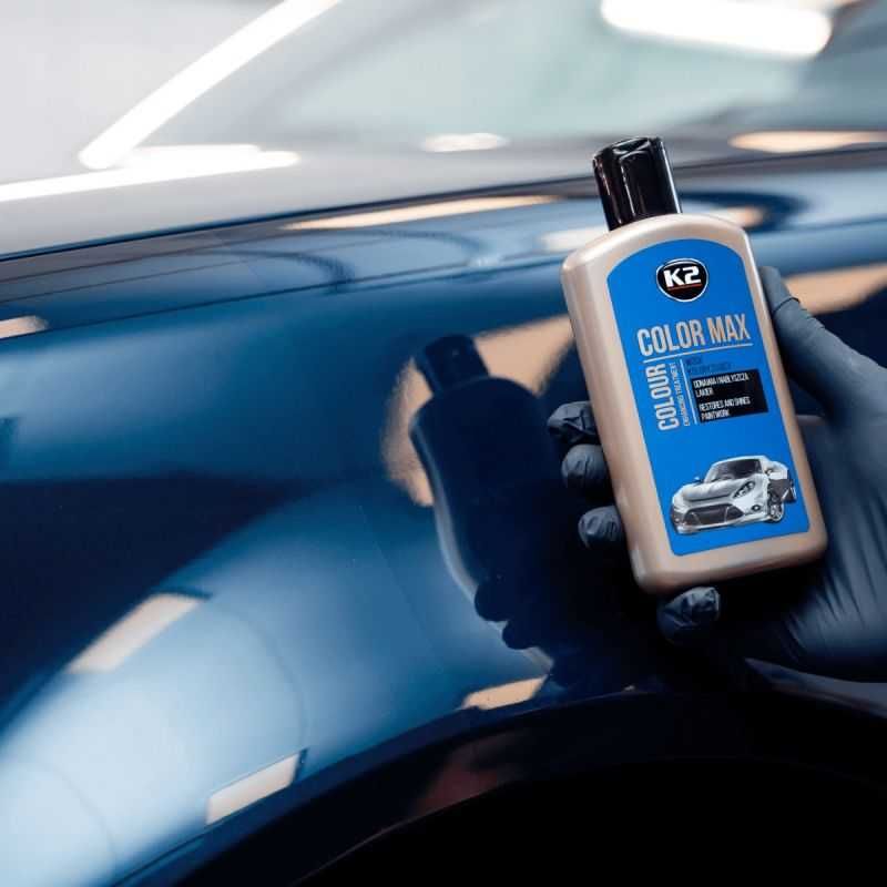 Вакса за оцветяване на автомобили Color Max K2, 250мл - Синя. - снимка 2
