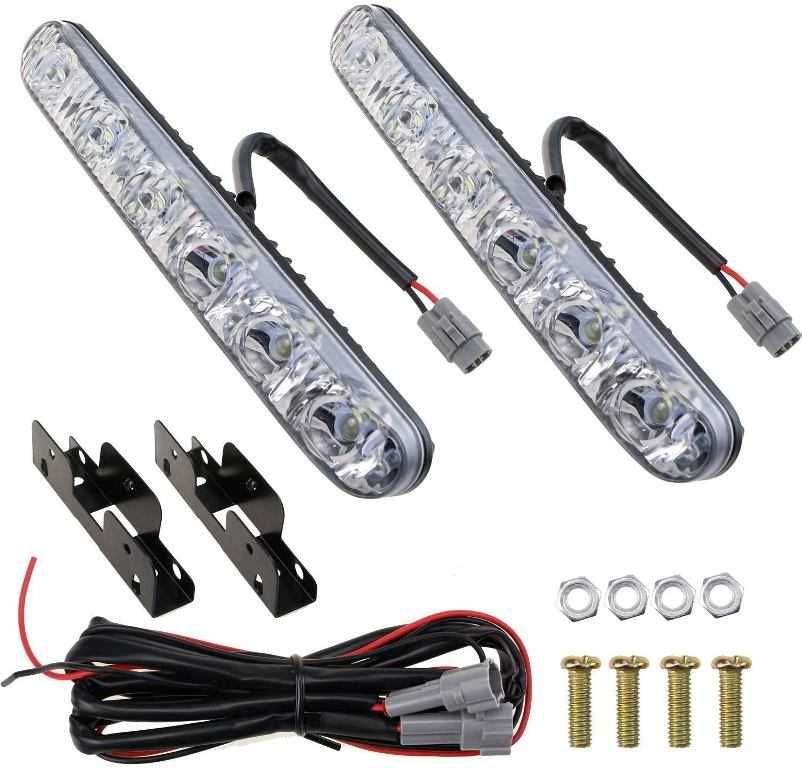 Комплект LED Дневни светлини с лупа 6 диода. - снимка 1