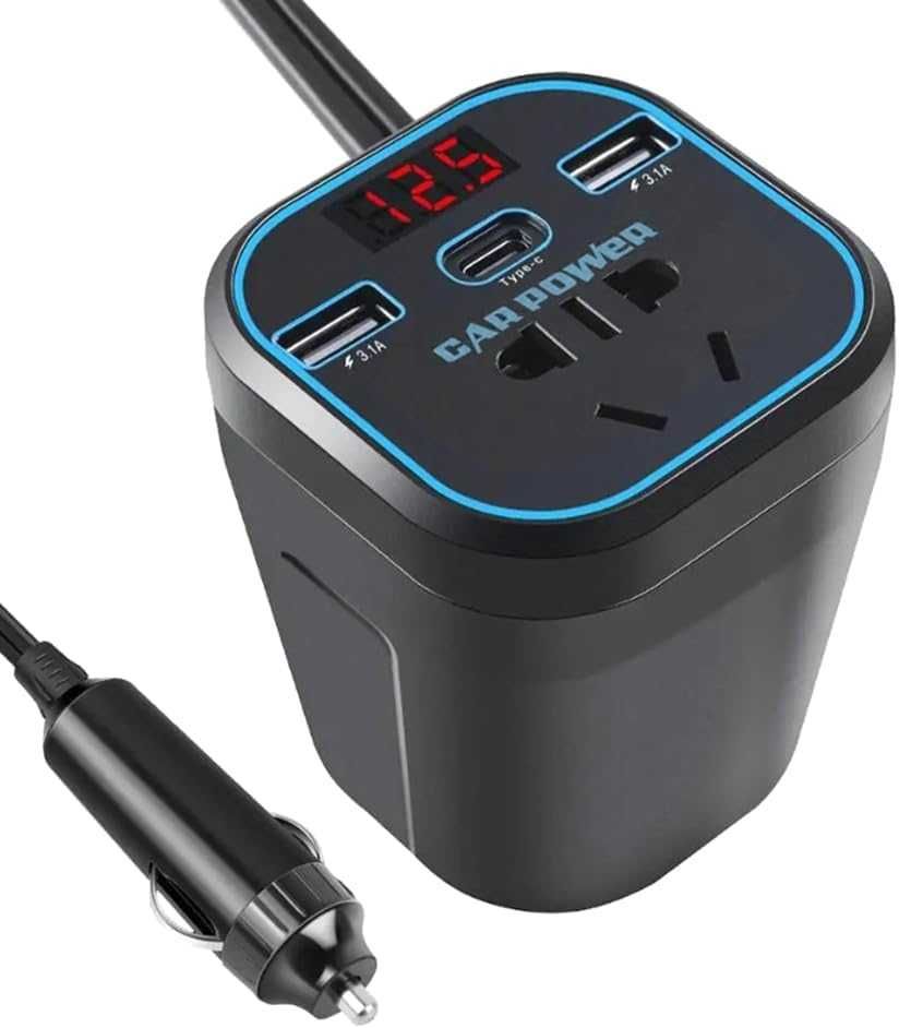 Автомобилен Инвертор/Преобразувател на напрежение 12V/24V към 220V. - снимка 1