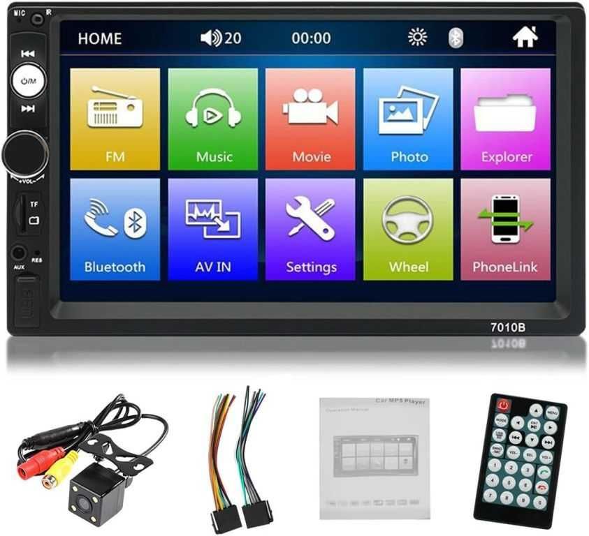 Mултимедия с 7 инчов touchscreen HD Mp5 с камера за задно виждане. - снимка 2