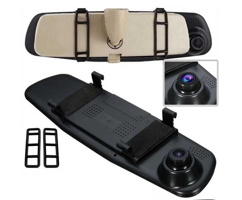 Огледало за обратно виждане с DVR видео камера, Full HD-4.3 inch. - снимка 8