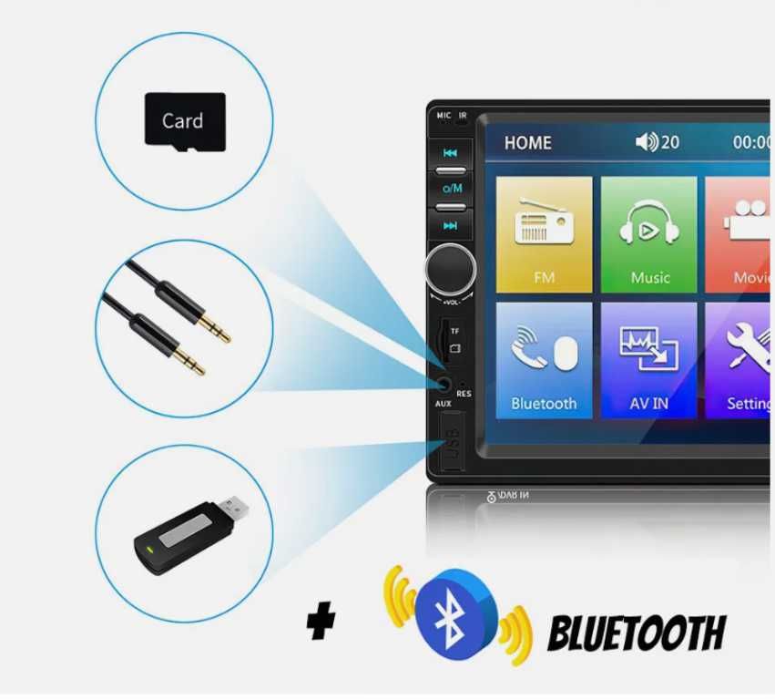 Mултимедия с 7 инчов touchscreen HD Mp5 с камера за задно виждане. - снимка 11