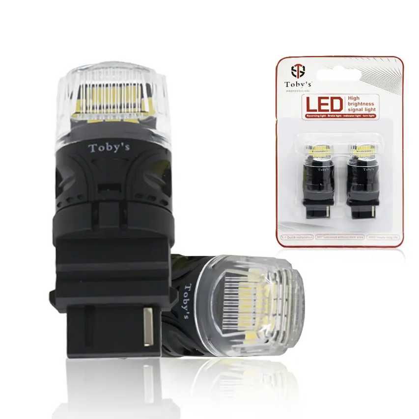 Комплект LED крушки  - T20, 21W, 16 SMD една светлина. - снимка 1