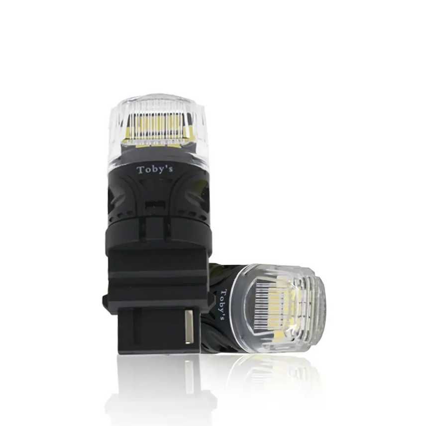 Комплект LED крушки  - T20, 21W, 16 SMD една светлина. - снимка 5