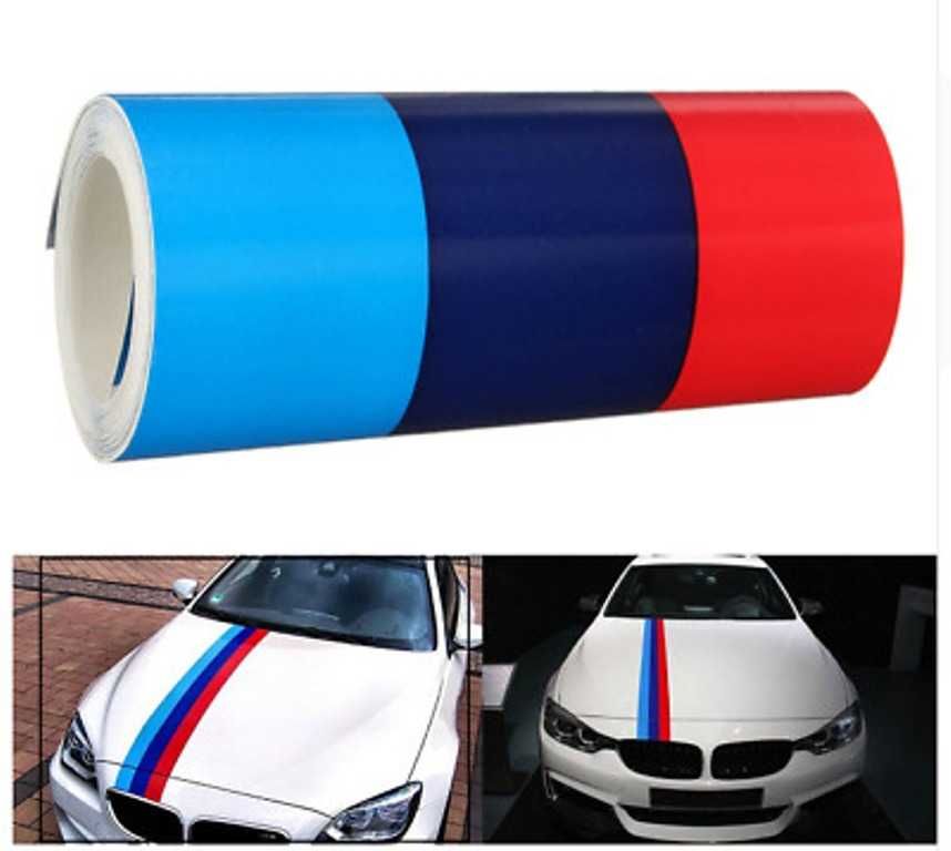 Трицветна декоративна самозалепваща лента BMW/ MPower - 5 метра* - снимка 5