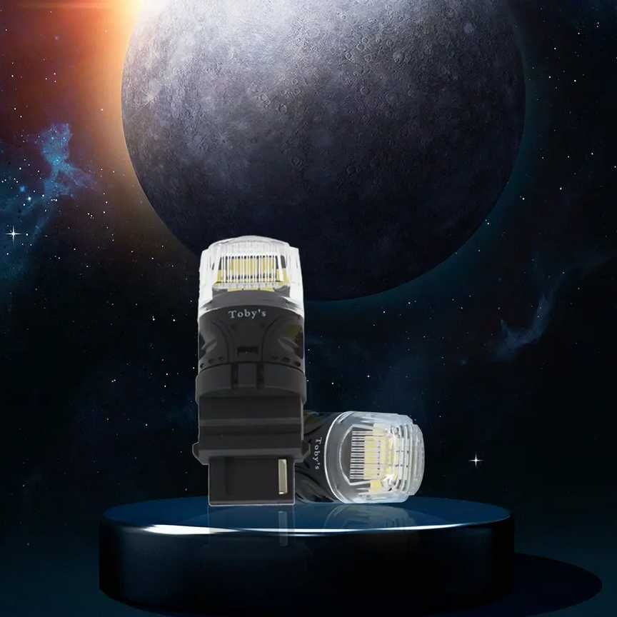 Комплект LED крушки  - T20, 21W, 16 SMD една светлина. - снимка 2
