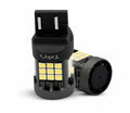 Комплект LED габаритни крушки - T20/W21/5W Canbus, 12V, 6000K - снимка 1