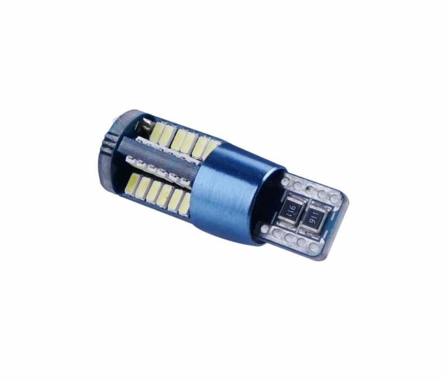 Комплект LED Диодни Крушки тип CANBUS (T10) - Бели 6000K, 12/24V - снимка 5