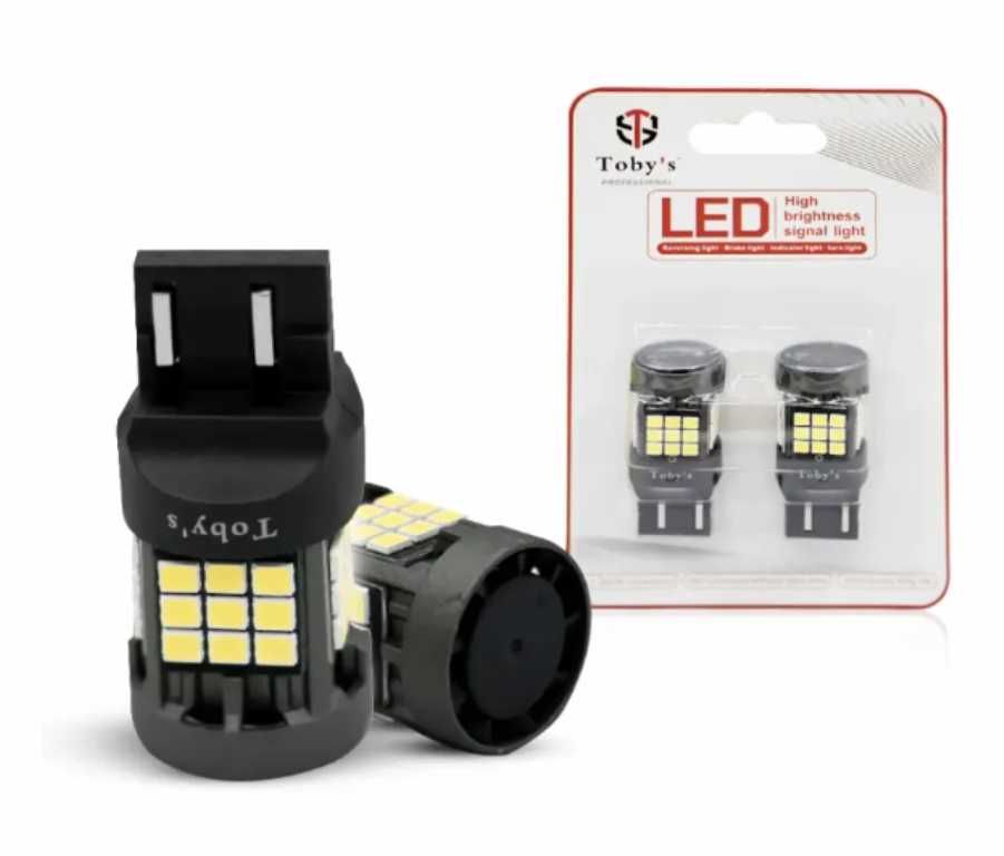 Комплект LED габаритни крушки - T20/W21/5W Canbus, 12V, 6000K - снимка 6