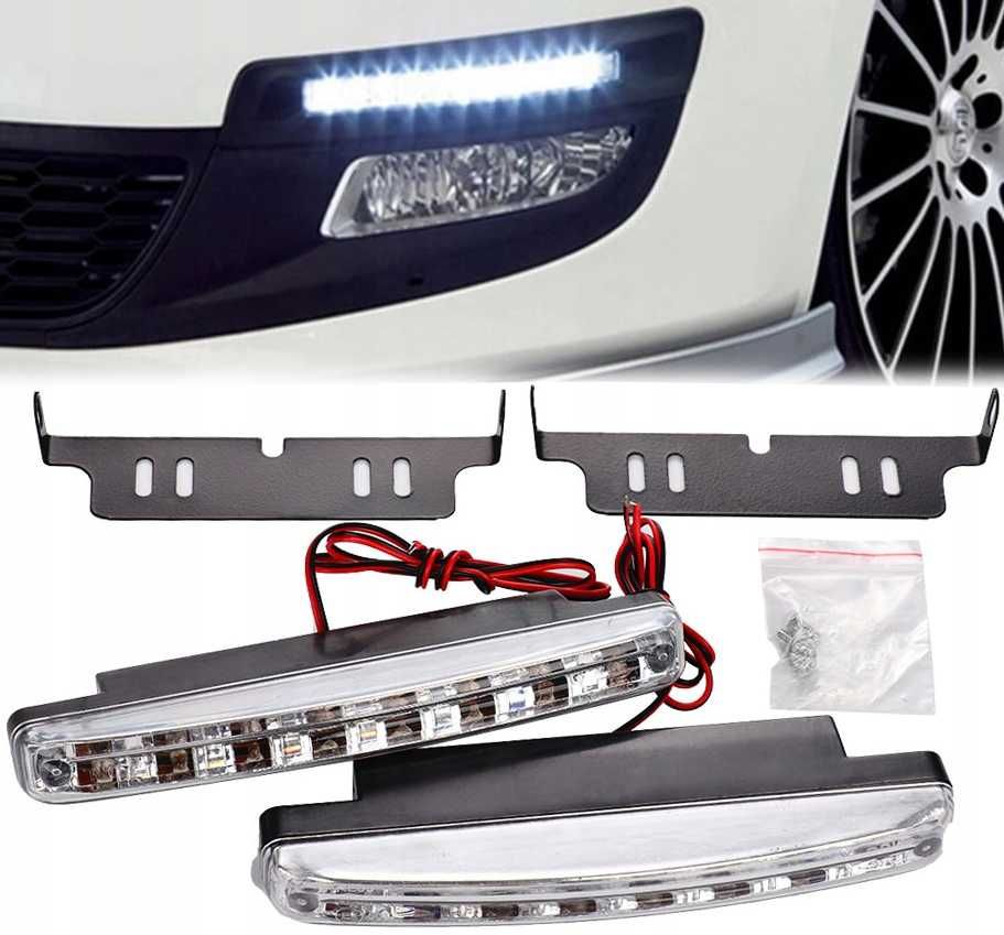 Комплект LED Дневни светлини с 8 диода. - снимка 1