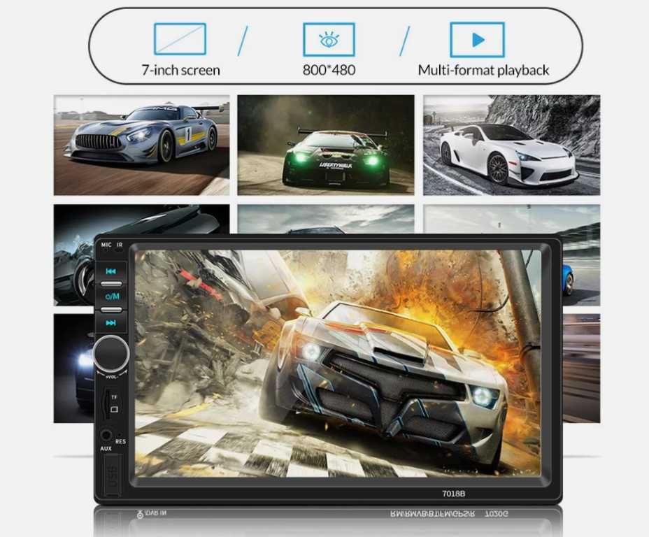 Mултимедия с 7 инчов touchscreen HD Mp5 с камера за задно виждане. - снимка 5