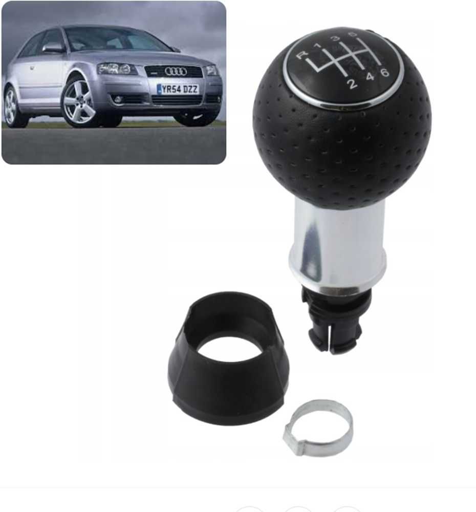 Кожена Топка за скоростен лост AUDI А3/А4/А6 - 6 скорости. - снимка 1