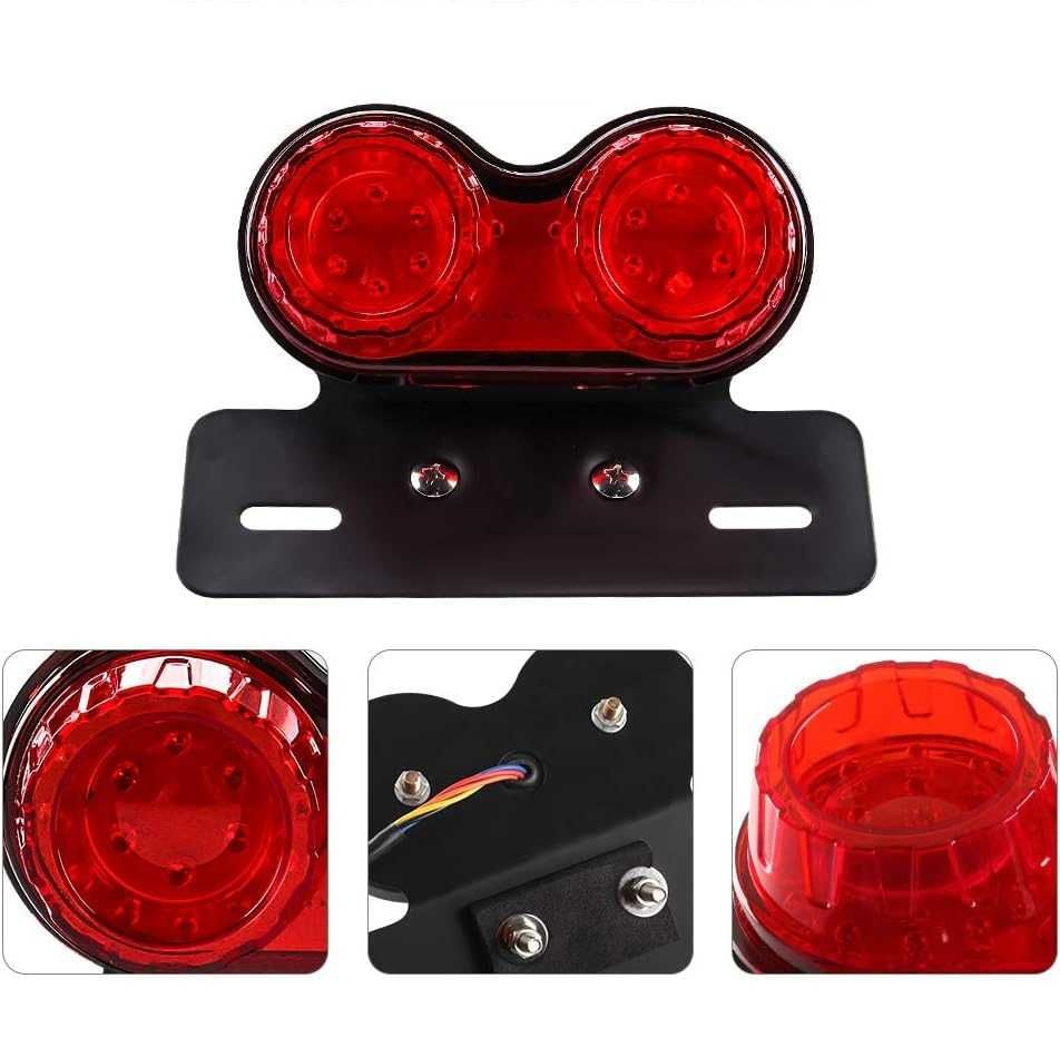 40 LED Стоп диоден за мотоциклет с вградени мигачи и стойка за номер. - снимка 7