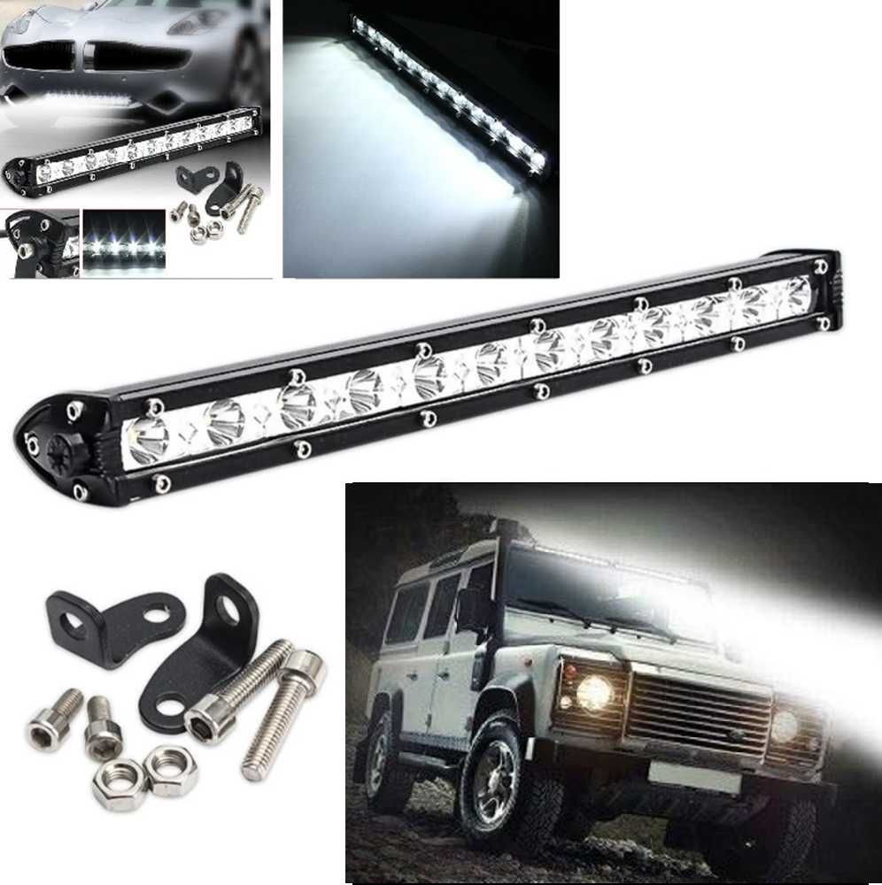Мини 36W LED бар за осветление с 12 диода - 12/24V - снимка 1