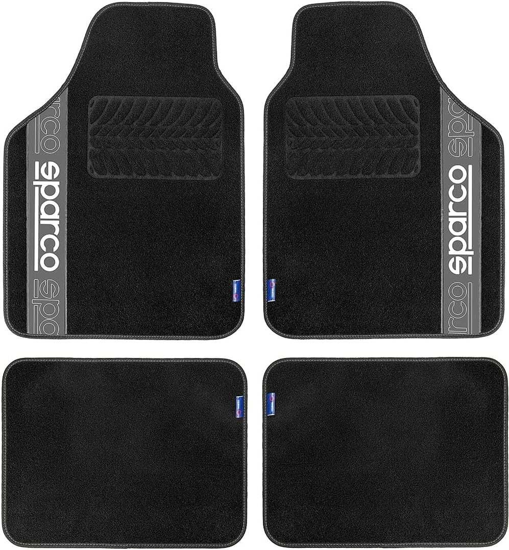 Универсални автомобилни стелки Sparco/Сиви кантове - снимка 1