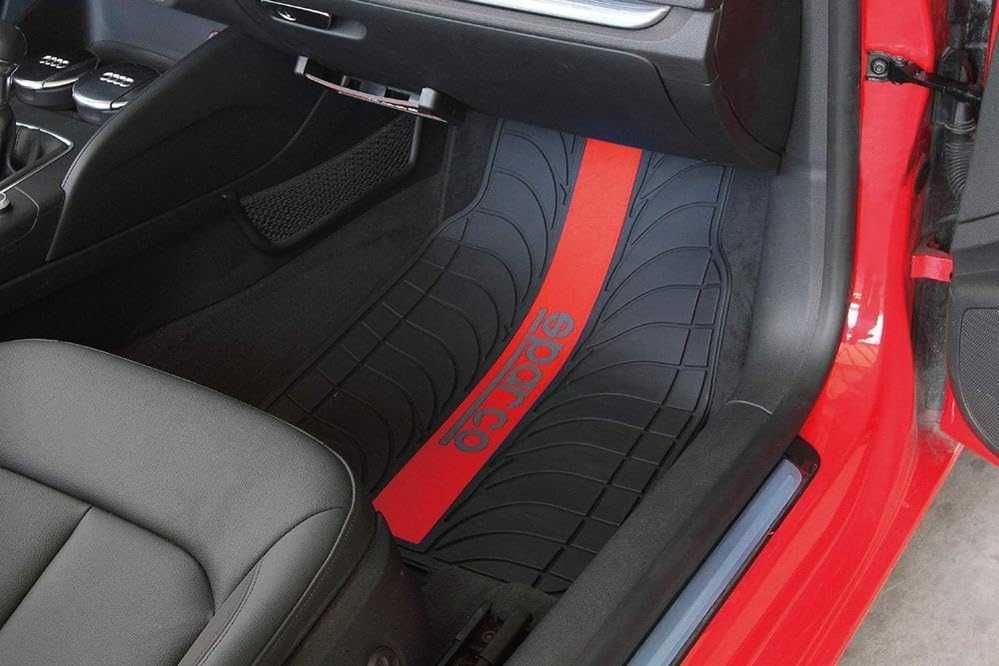 Универсални автомобилни стелки Sparco/Червени елементи. - снимка 2